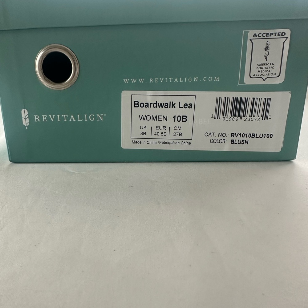 REVITALIGN Boardwalk Lea Shoes - Blush